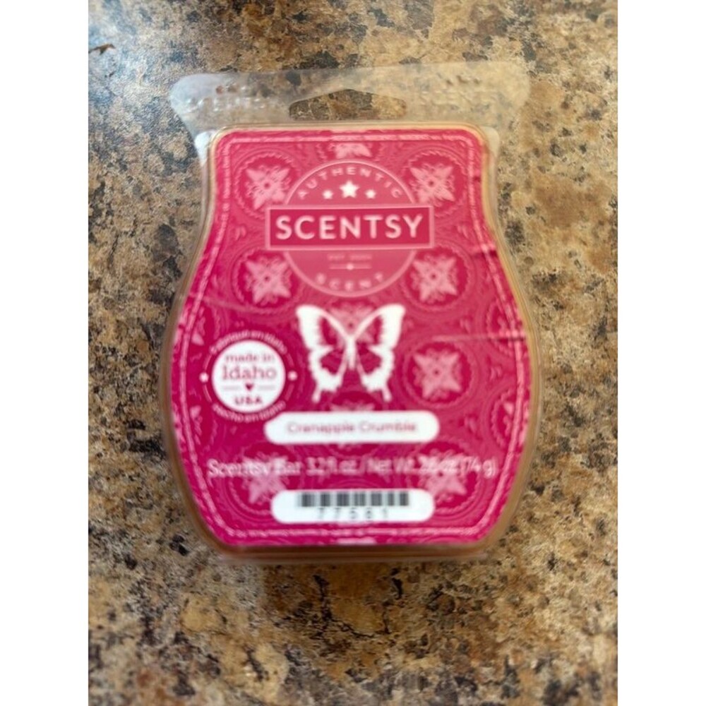 Scentsy cranapple crumble wax bar melt scent